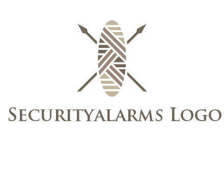 shield and spears game logo