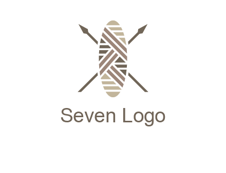 shield and spears game logo
