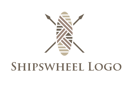 shield and spears game logo