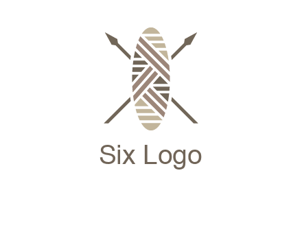 shield and spears game logo