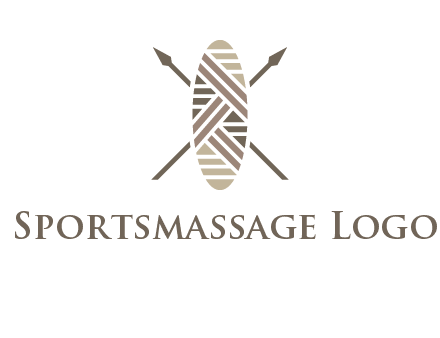 shield and spears game logo