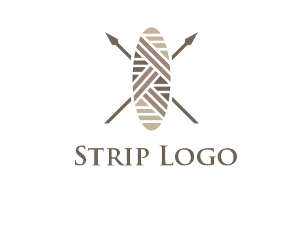 shield and spears game logo