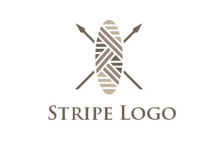 shield and spears game logo