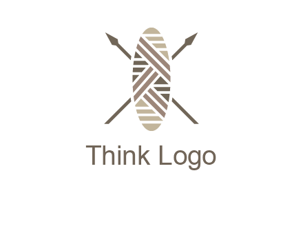shield and spears game logo