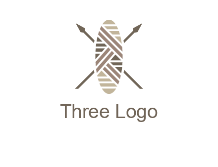 shield and spears game logo