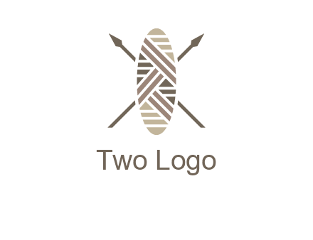 shield and spears game logo