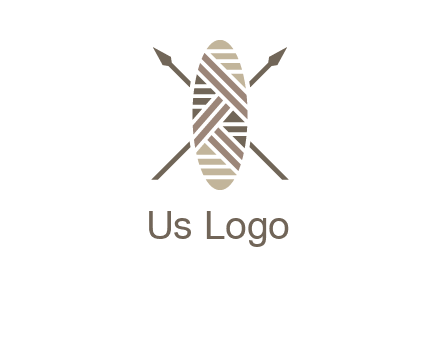 shield and spears game logo