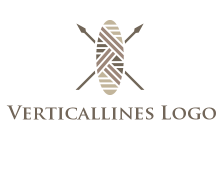 shield and spears game logo