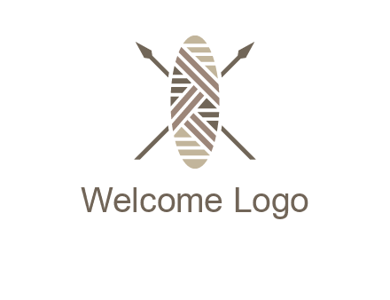 shield and spears game logo