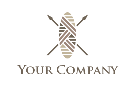 shield and spears game logo