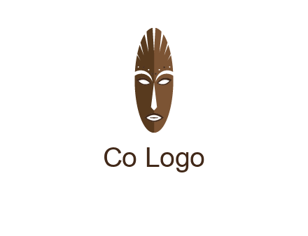wooden mask entertainment log