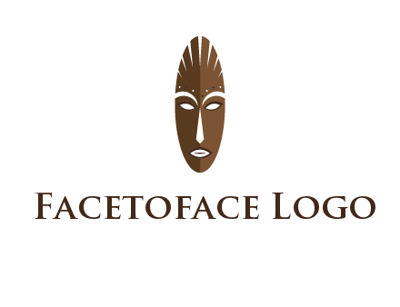 wooden mask entertainment log
