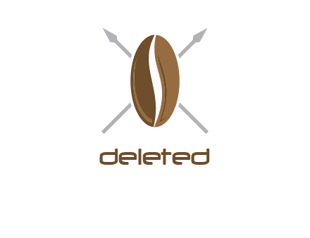 coffee bean with spears logo