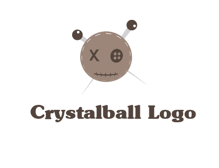 pin in stitched cloth face gaming logo 