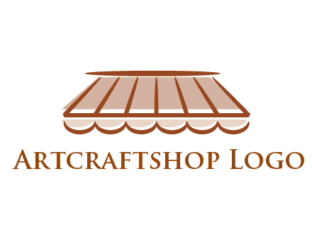 line art shade decor logo