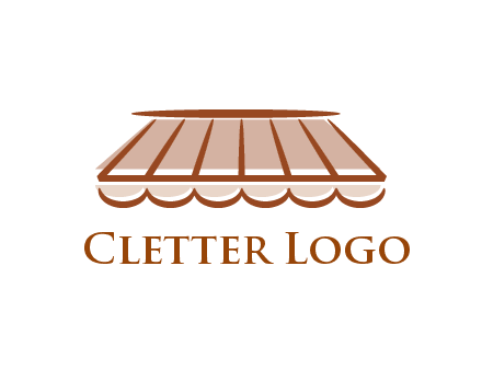 line art shade decor logo