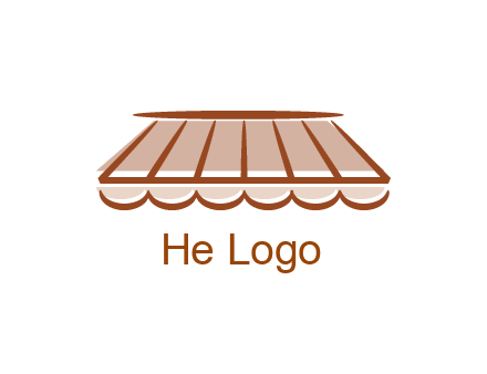 line art shade decor logo