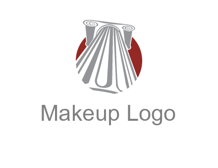 worm's-eye view of a pillar in a circular logo
