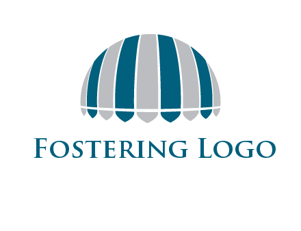 umbrella or canopy logo