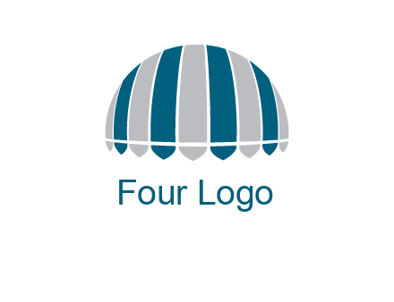 umbrella or canopy logo