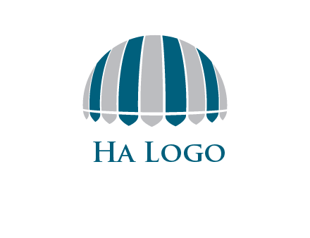 umbrella or canopy logo
