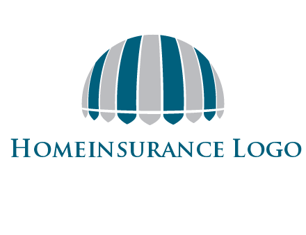 umbrella or canopy logo