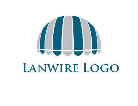 umbrella or canopy logo