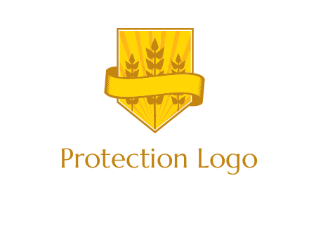 wheat in shield agriculture logo