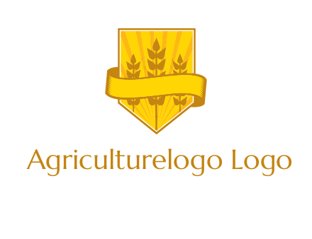 wheat in shield agriculture logo