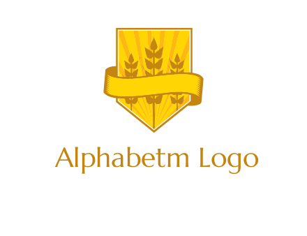 wheat in shield agriculture logo