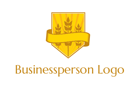 wheat in shield agriculture logo
