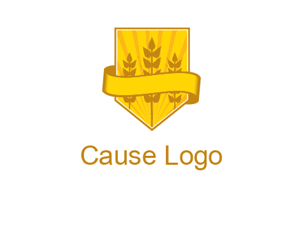 wheat in shield agriculture logo