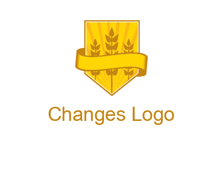 wheat in shield agriculture logo