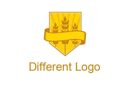 wheat in shield agriculture logo