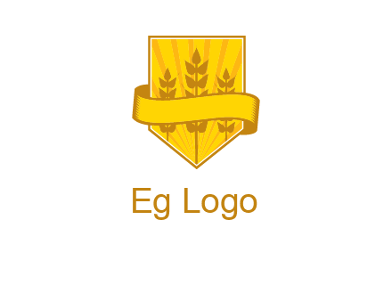 wheat in shield agriculture logo