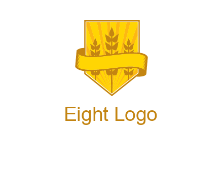 wheat in shield agriculture logo