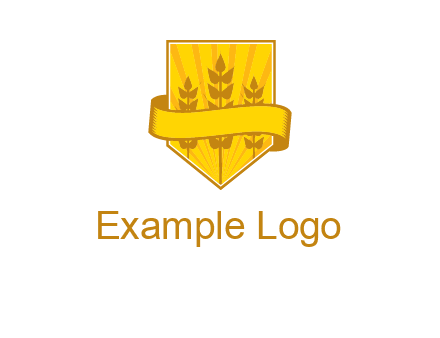 wheat in shield agriculture logo