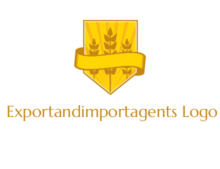 wheat in shield agriculture logo