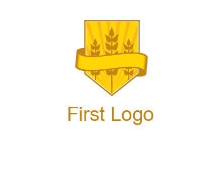 wheat in shield agriculture logo