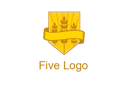 wheat in shield agriculture logo