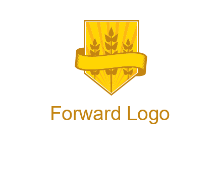 wheat in shield agriculture logo