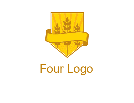 wheat in shield agriculture logo