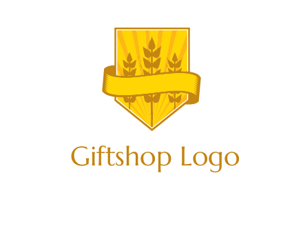 wheat in shield agriculture logo