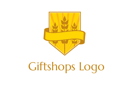 wheat in shield agriculture logo