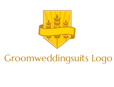 wheat in shield agriculture logo