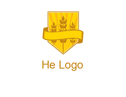 wheat in shield agriculture logo