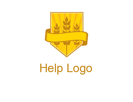 wheat in shield agriculture logo