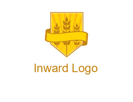 wheat in shield agriculture logo