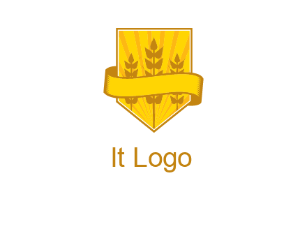 wheat in shield agriculture logo