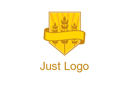 wheat in shield agriculture logo
